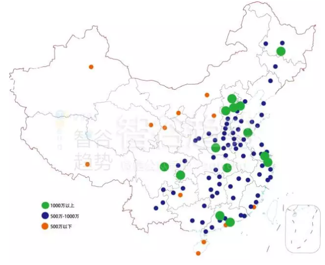 中国城市人口_中国1000万人口的城市