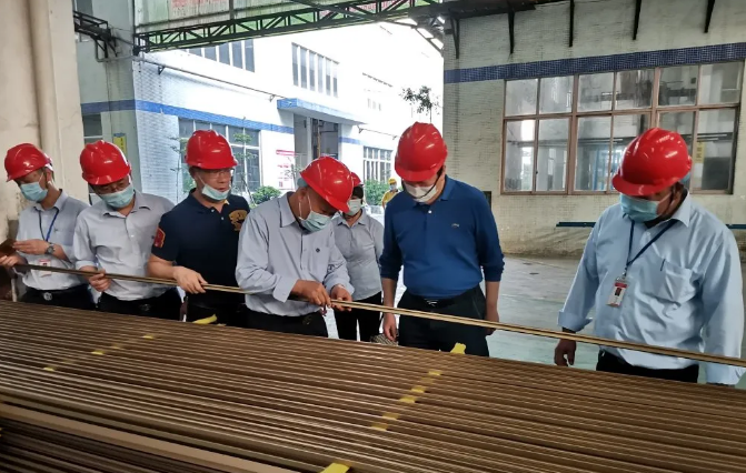 新河铝材丨中国有色金属加工协会领导调研铝型材10强企业
