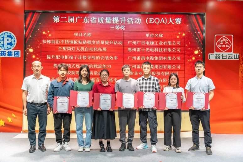 华昌集团荣获广东省质量促进会第二届广东省质量提升活动（EQA）大赛三等奖