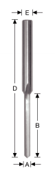 高速钢水槽铣刀-直刃（带定位钻点）